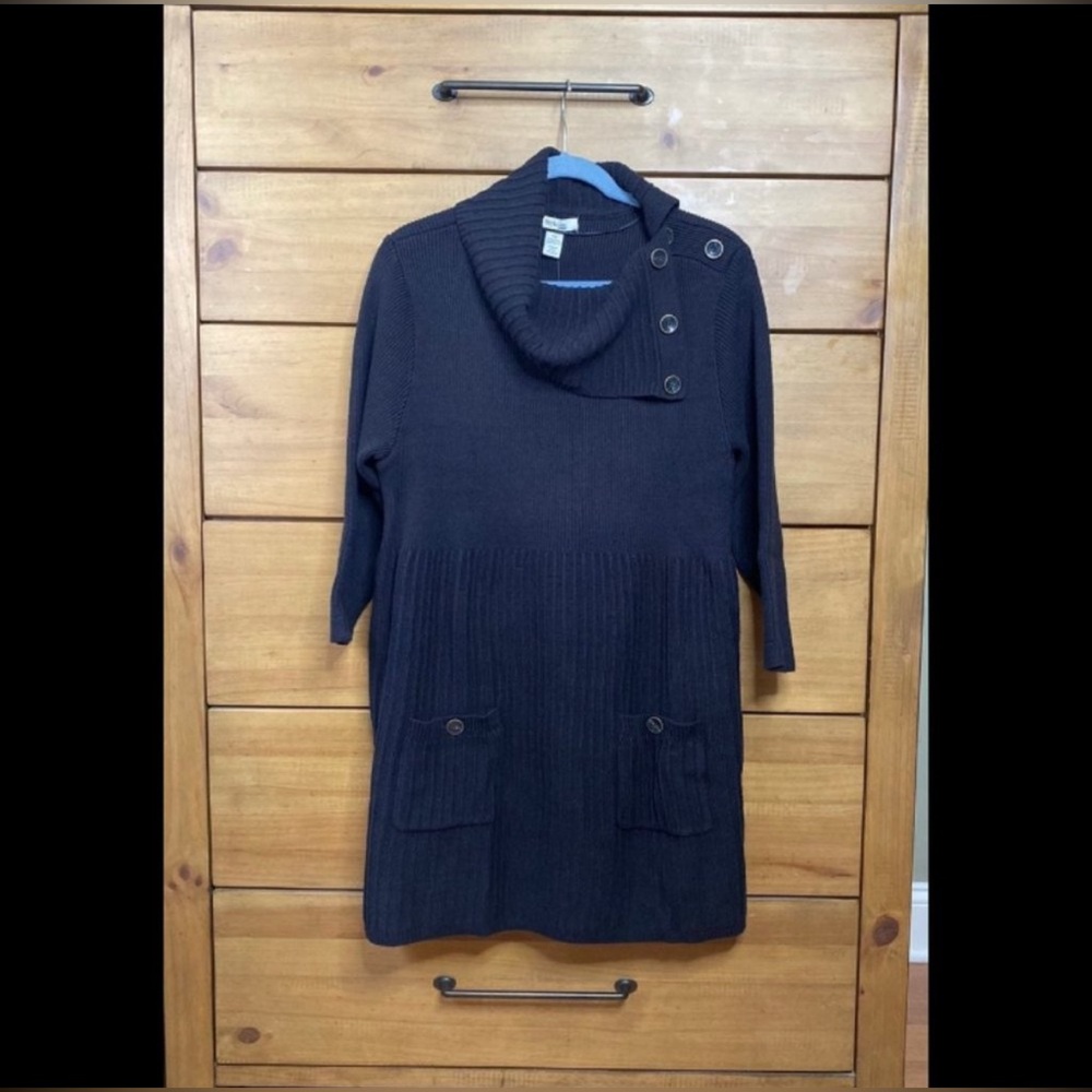 NWT! Style & Co. Black Long Sleeved Sweater Dress | Size XL